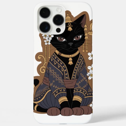 Javanesisches Katzenkunstwerk Case-Mate iPhone Hülle (Rückseite)