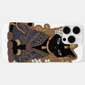 Javanesisches Katzenkunstwerk Case-Mate iPhone Hülle (Rückseite (Horizontal))