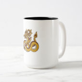 Javanischer Drache Zweifarbige Tasse (VorderseiteRechts)