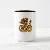 Javanischer Drache Zweifarbige Tasse (Mittel)