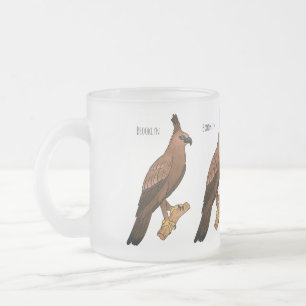 Javanischer Habichtsadler-Vogel-Cartoon-Illustrati Mattglastasse