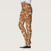 Javanisches Blumenmuster: gewebte Textur. Leggings (Links)