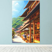 Javanisches Kaffeehaus Leinwanddruck (Insitu (Holzboden))