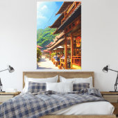 Javanisches Kaffeehaus Leinwanddruck (Insitu (Schlafzimmer))