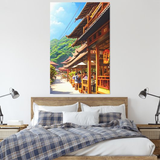 Javanisches Kaffeehaus Leinwanddruck (Insitu (Schlafzimmer))