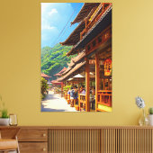 Javanisches Kaffeehaus Leinwanddruck (Insitu (Wohnzimmer))