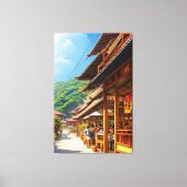 Javanisches Kaffeehaus Leinwanddruck (Vorderseite)