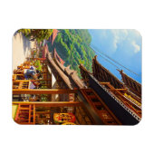 Javanisches Kaffeehaus Magnet (Horizontal)