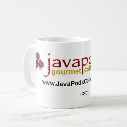 JavaPodz 11-Unze-sammelbare Tasse 2007 (Vorderseite Links)