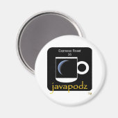 JavaPodz Collectible Espresso Roast Frig Mag Magnet (Vorderseite/Rückseite)