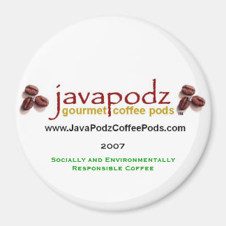 JavaPodz Collectible "Green" 2007 Kühlschrank Mag Magnet