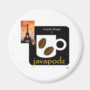 JavaPodz Frig Magnet - Französischer Roast