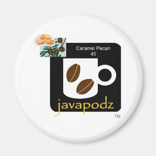 JavaPodz Frig Magnet - Karamell-Pekannuss
