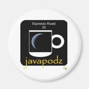 JavaPodz sammelbares Espresso-Braten Frig Mag Magnet