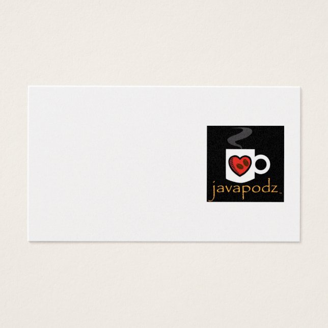 JavaPodz Small NoteCard (Vorderseite)