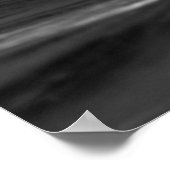Java's Epic Wave - Black & White Surf Poster (Ecke)