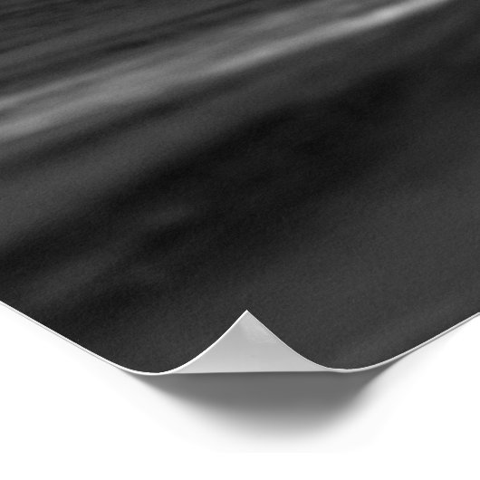 Java's Epic Wave - Black & White Surf Poster (Ecke)
