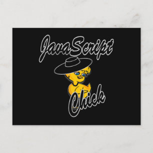 JavaScript Chick #4 Postkarte