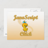 JavaScript Chick Postkarte (Vorne/Hinten)