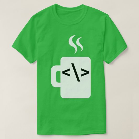 JavaScript Code Software Developer Kaffee Java T-Shirt (Design vorne)