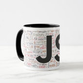 Javascript-Code-Tasse Tasse (Vorderseite Links)