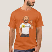 JavaScript Coder Power – White Tee (Vorderseite)