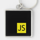 JavaScript-Fan-Button-Schlüsselanhänger Schlüsselanhänger (Vorne)