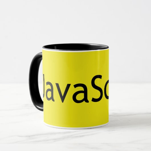 JavaScript Fan Tasse (Vorderseite Links)