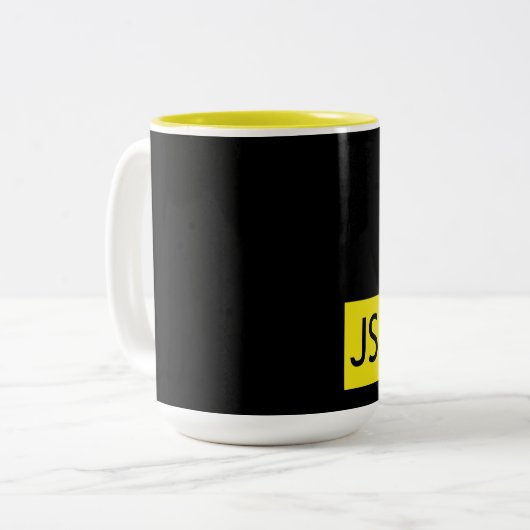 JavaScript-Fan-Tasse Zweifarbige Tasse (Vorderseite Links)