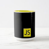 JavaScript-Fan-Tasse Zweifarbige Tasse (Mittel)