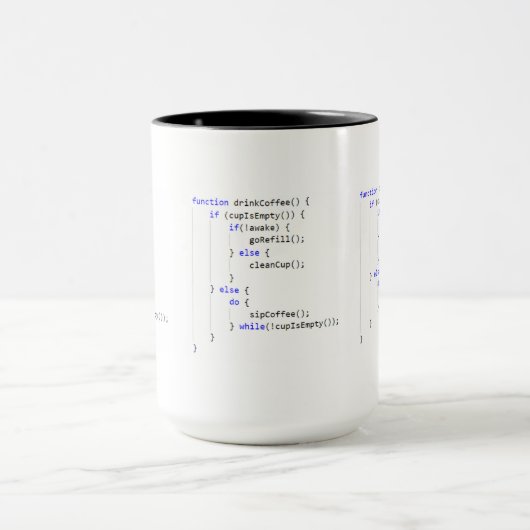 Javascript-Getränk-Kaffee-Tasse Tasse (Zentrum)