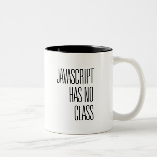 Javascript hat keine Klasse - Kaffee-Tasse Zweifarbige Tasse (Rechts)