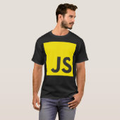 JavaScript JS React Angular Vue Node Programmer Ge T-Shirt (Vorne ganz)