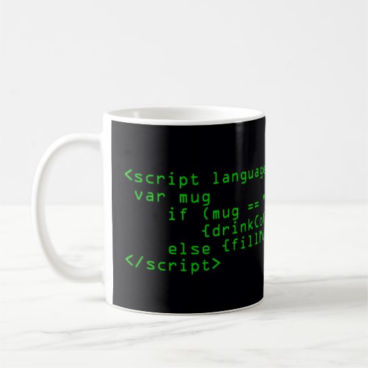 Javascript-Kaffee-Tasse Kaffeetasse (Links)