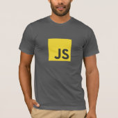 Javascript-Logo-T - Shirt (dunkelgrau) (Vorderseite)