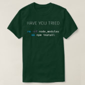 Javascript NodeJS Programmierer Entwickler-Softwar T-Shirt (Design vorne)