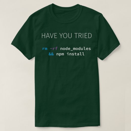 Javascript NodeJS Programmierer Entwickler-Softwar T-Shirt (Design vorne)