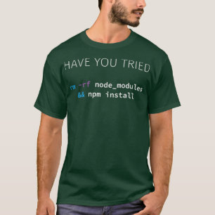 Javascript NodeJS Programmierer Entwickler-Softwar T-Shirt