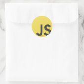 Javascript Runder Aufkleber (Tasche)