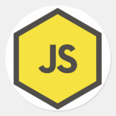 Javascript Sticker -js Aufkleber (Vorderseite)