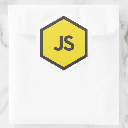Javascript Sticker -js Aufkleber (Tasche)