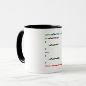 JavaScript-Tasse. Ich bin Software-Entwickler. Tasse (Vorderseite Links)