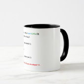 JavaScript-Tasse. Ich bin Software-Entwickler. Tasse (VorderseiteRechts)