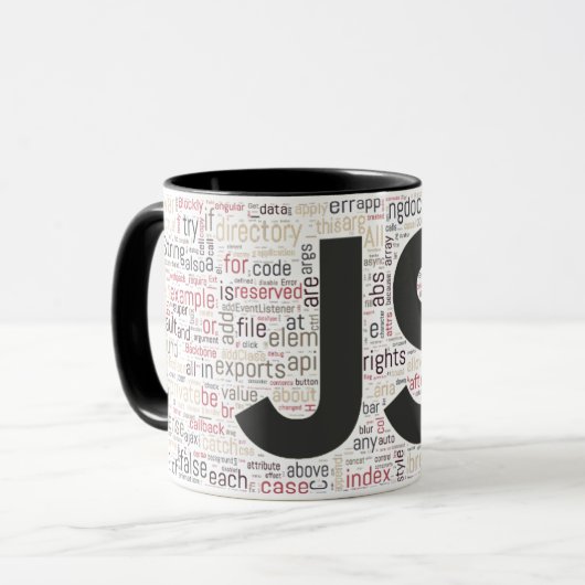 Javascript-Tasse Tasse (Vorderseite Links)