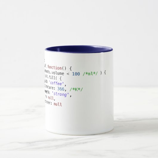 Javascriptkaffee-Tasse Tasse (Zentrum)