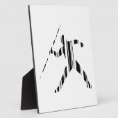 JAVELIN BAR CODE Sportspur- und Feldmuster Fotoplatte (Seite)