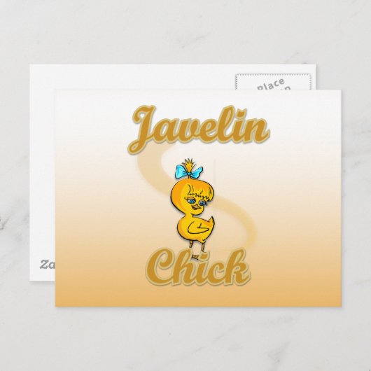 Javelin Chick Postkarte (Vorne/Hinten)