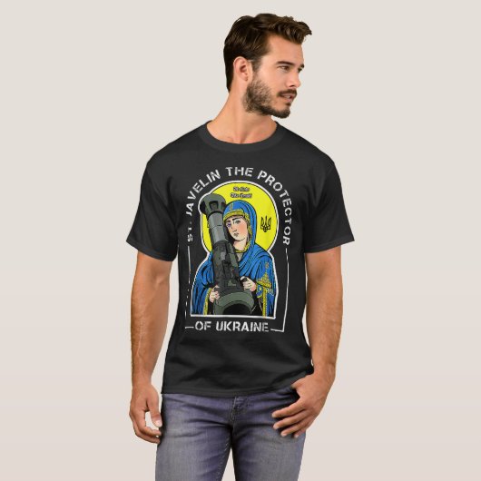 Javelin Der Beschützer der Ukraine T-Shirt (Vorne ganz)