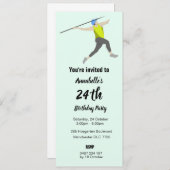 Javelin Einladung (Vorne/Hinten)