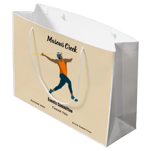 Javelin Große Geschenktüte (Rückseite Schrägansicht)